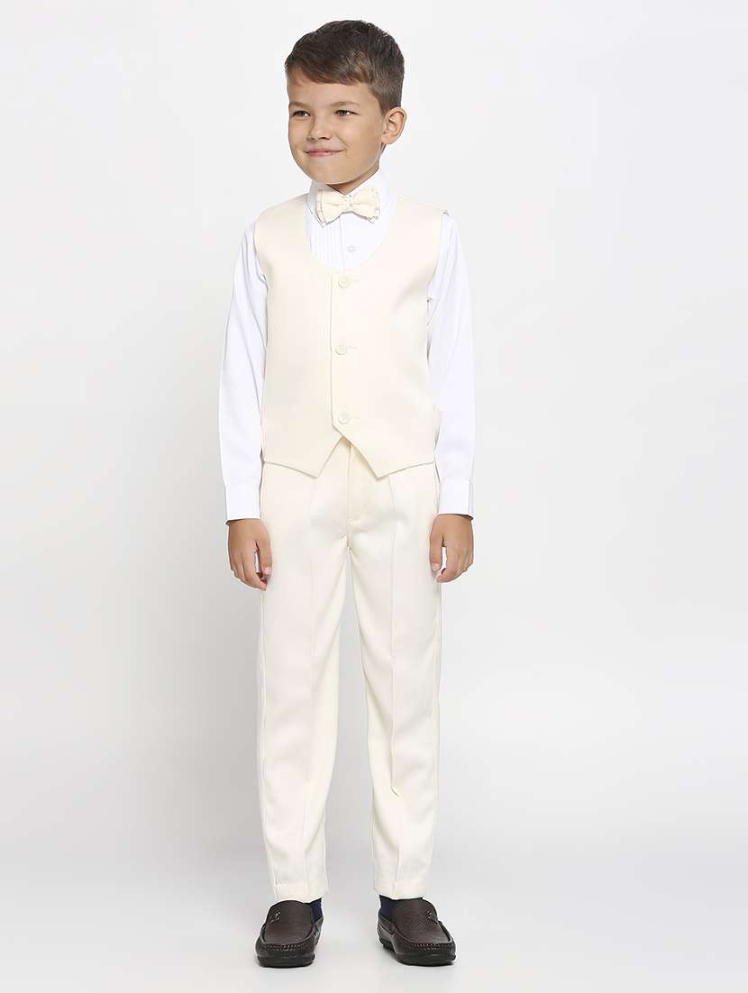 cream cotton blend suit set - 21057499 -  Standard Image - 1