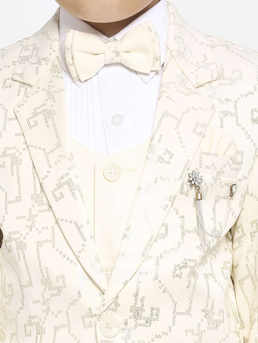 cream cotton blend suit set - 21057499 - Standard Image - 4