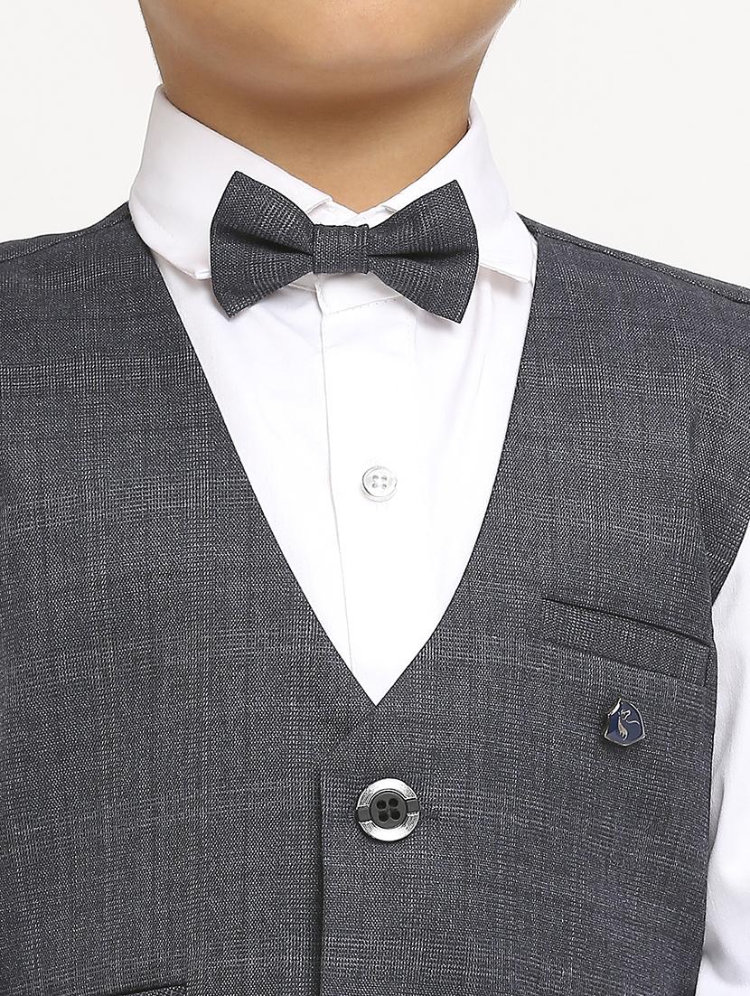 grey cotton blend suit set - 21057589 - Standard Image - 4
