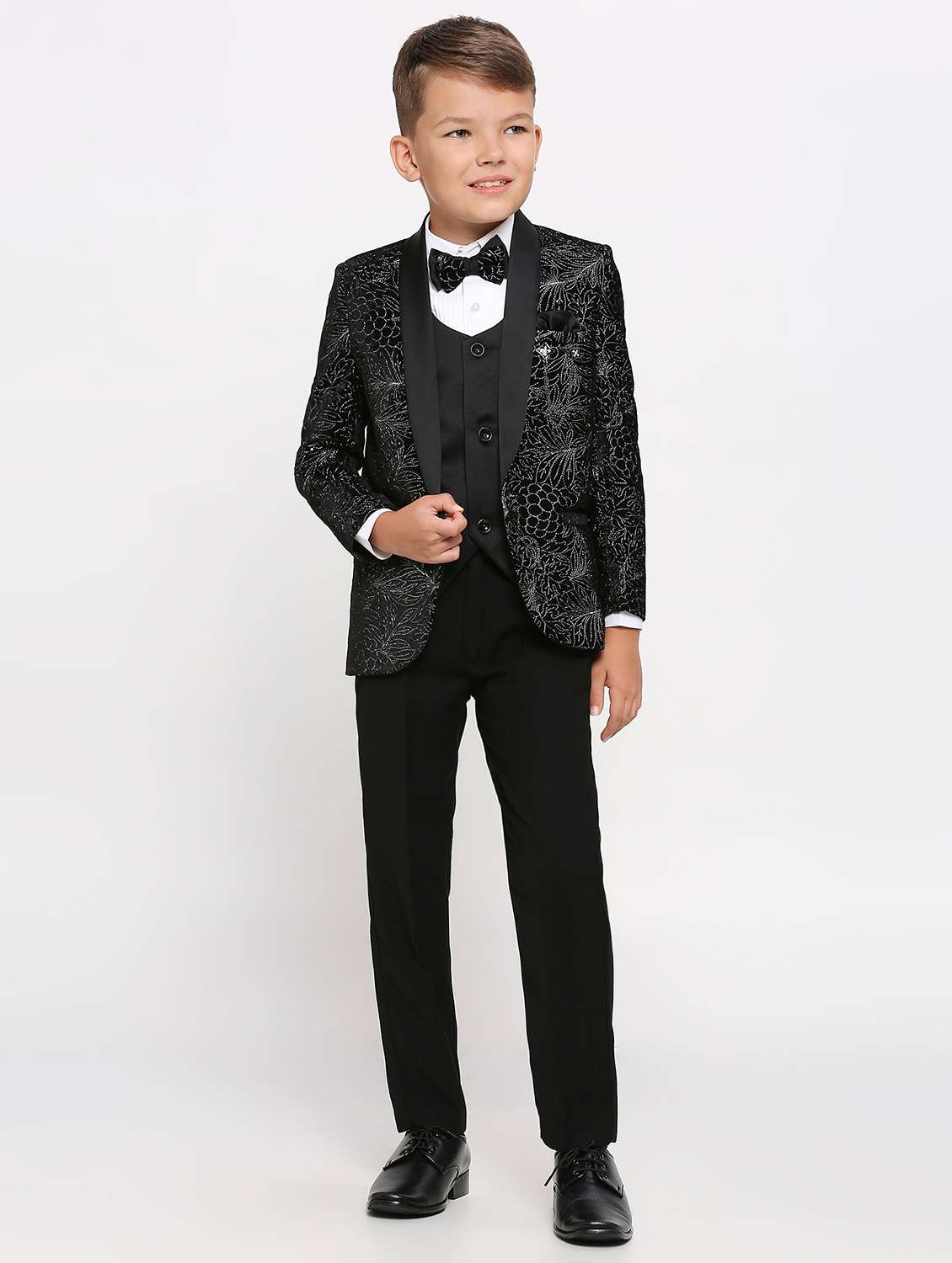boys embroidered 5 piece suit set