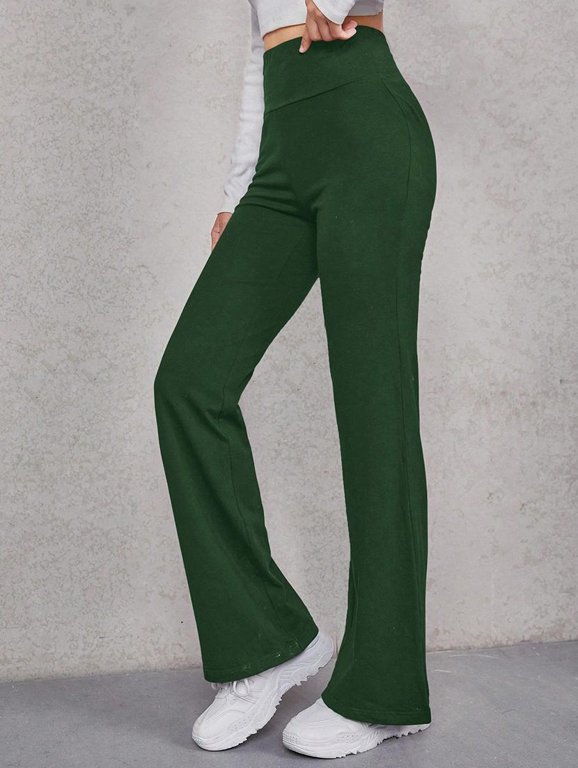 solid flat front bootcut trouser - 21057763 - Standard Image - 1