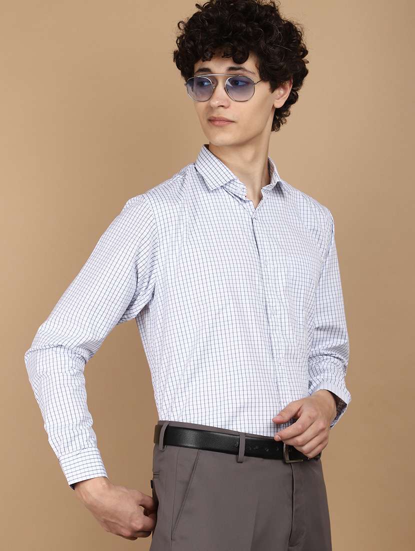 men checkered formal shirt - 21058115 -  Standard Image - 1