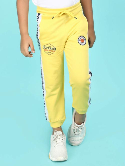 yellow cotton joggers - 21058136 -  Standard Image - 0