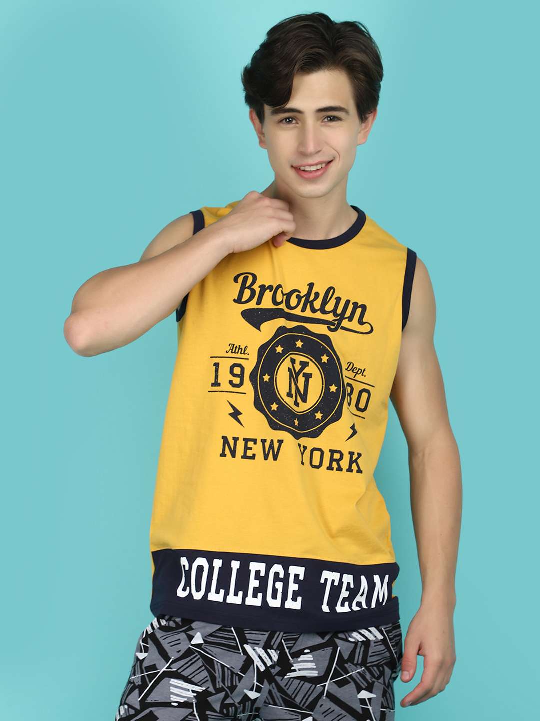 yellow cotton vest - 21058202 - Standard Image - 6