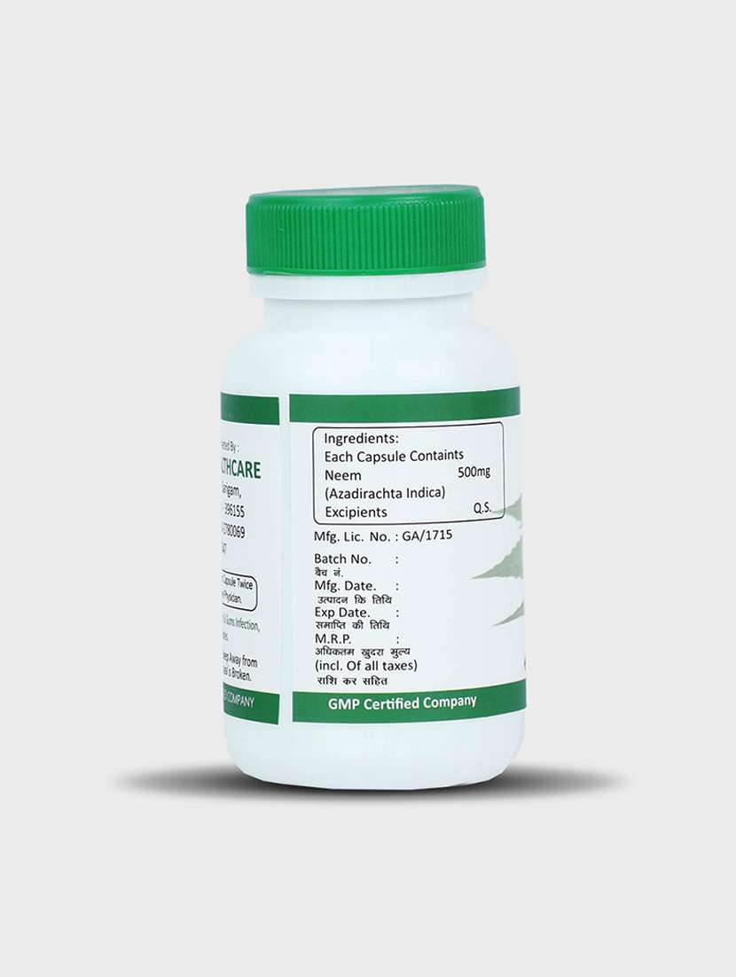 sona  neem capsule for clean and clear life- 60 capsule(pack of 1) - 21058335 -  Standard Image - 1