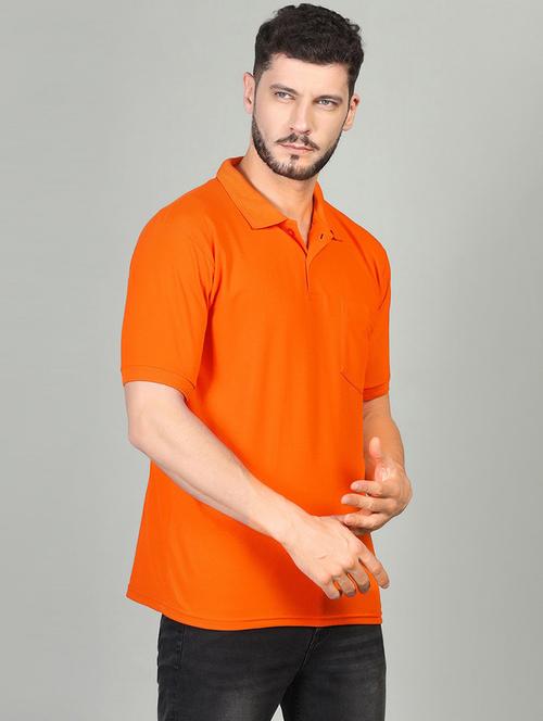 men polo neck plain t-shirt - 21058881 - Standard Image - 0