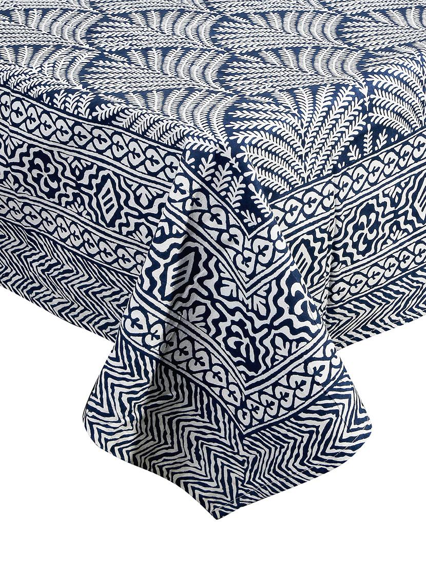 texstylers cotton 60 x 90 inches rectangular 6 seater dining table cloth - 21059422 - Standard Image - 1
