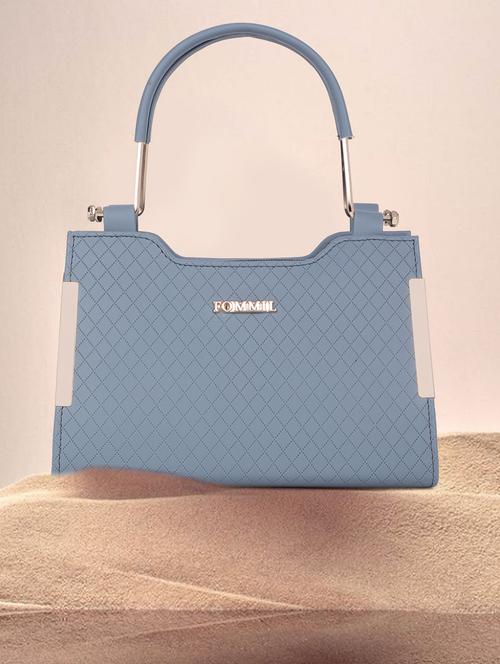 grey textured handbag - 21060904 -  Standard Image - 0