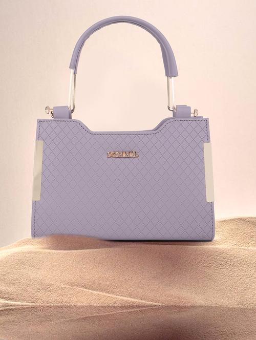 purple textured handbag - 21060905 - Standard Image - 0