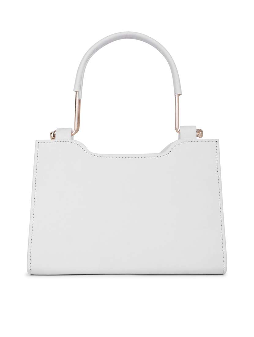 white textured handbag - 21060906 -  Standard Image - 1