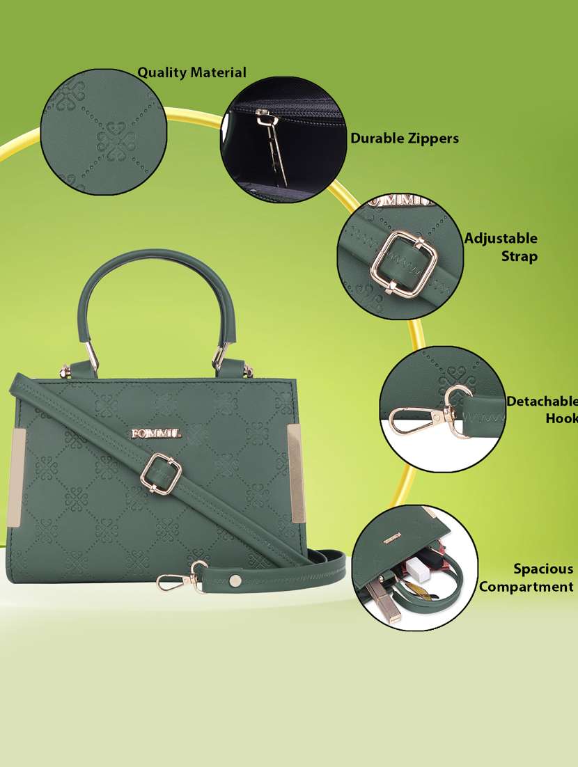 green textured handbag - 21060909 - Standard Image - 4