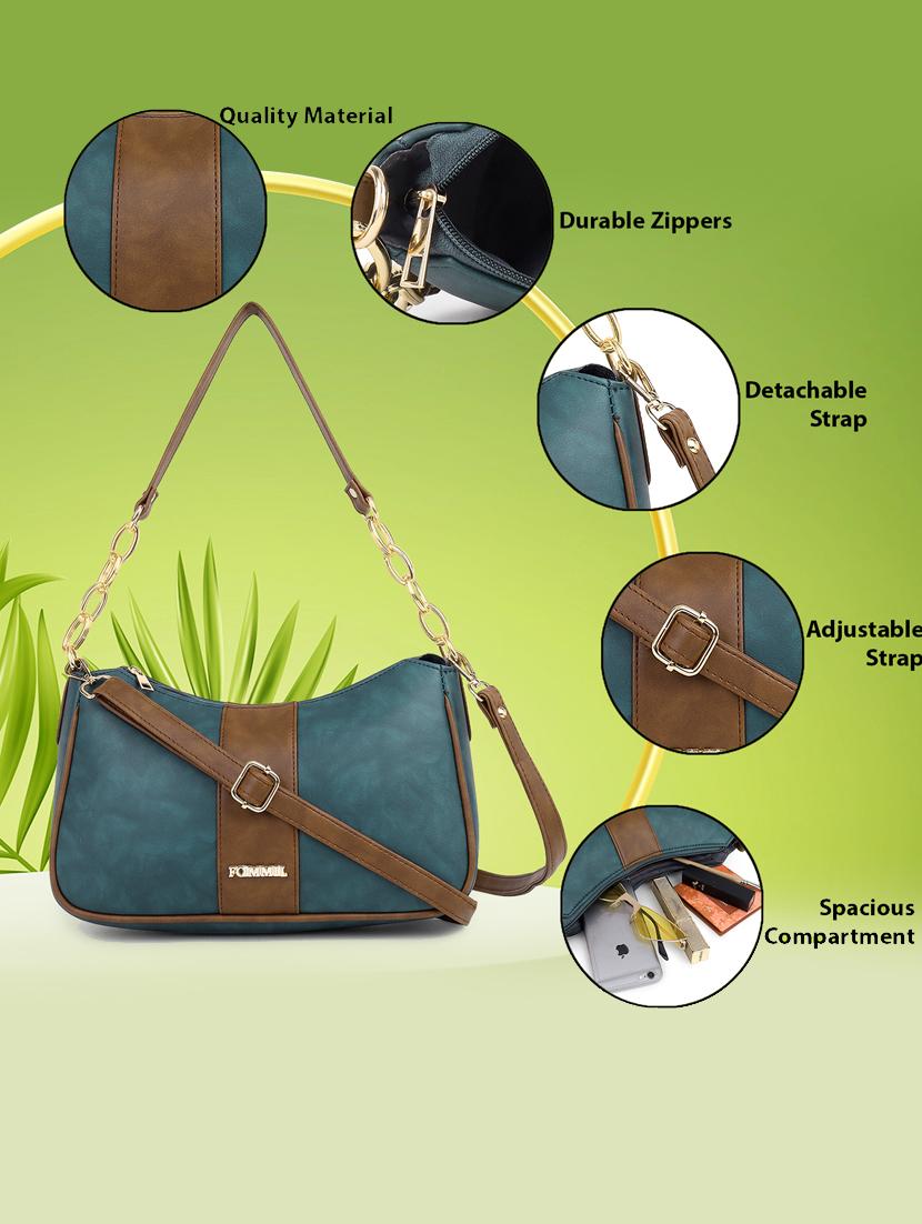 green color block sling bag - 21060911 - Standard Image - 4