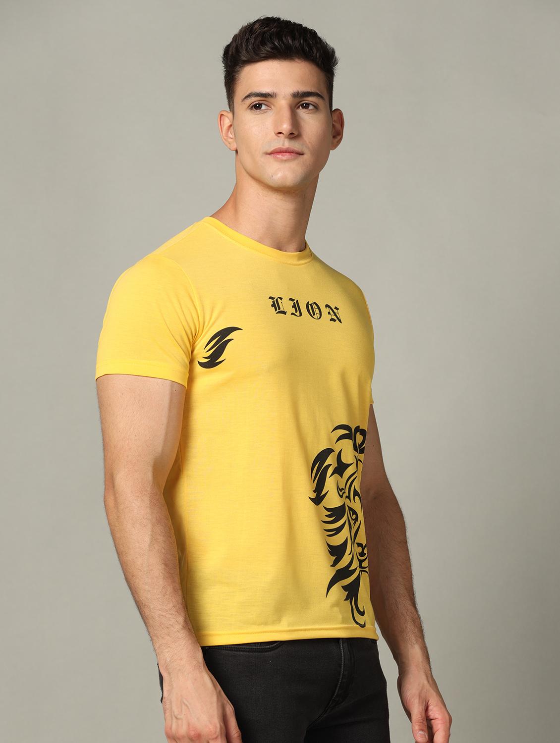 men front print short sleeve t-shirt - 21062288 - Standard Image - 1