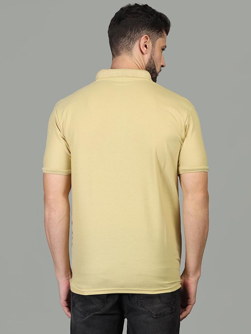 men polo neck plain t-shirt - 21062535 - Standard Image - 1