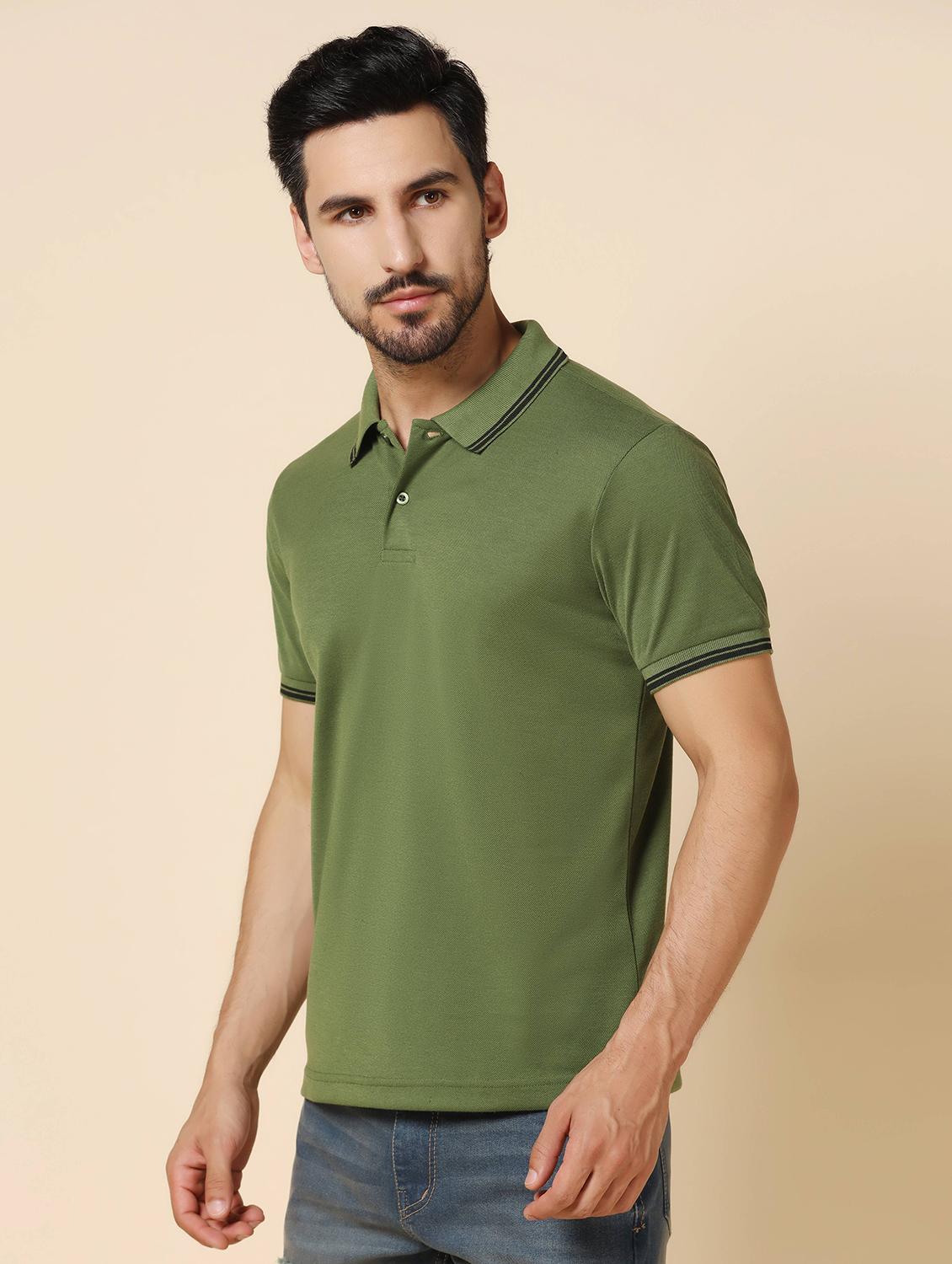 men polo neck plain t-shirt combo - 21062640 -  Standard Image - 1