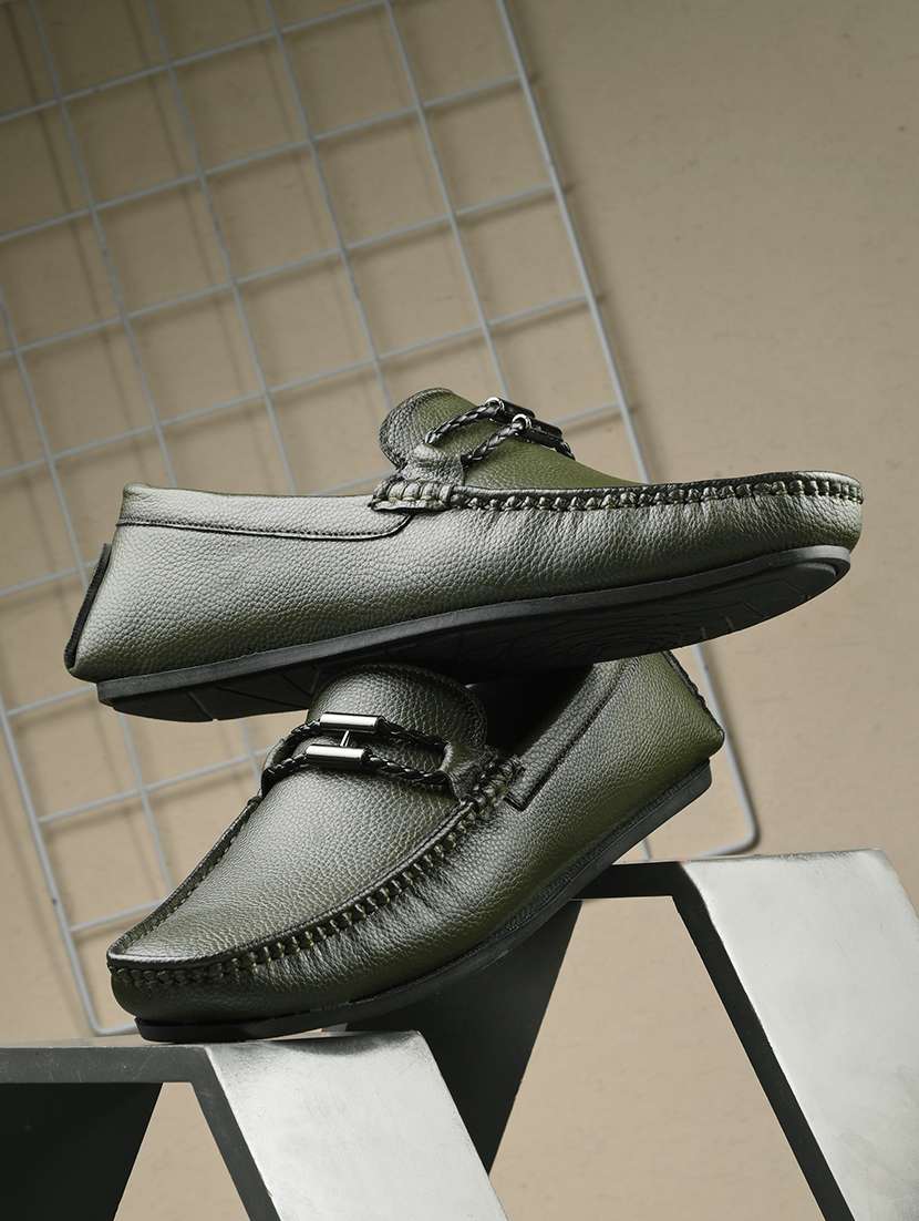 men slip on horsebit loafers