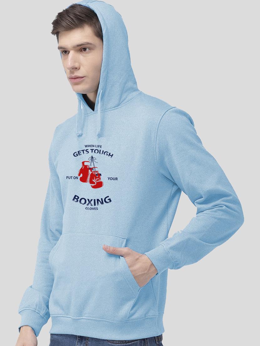 men front print hooded sweatshirt - 21065622 - Standard Image - 1