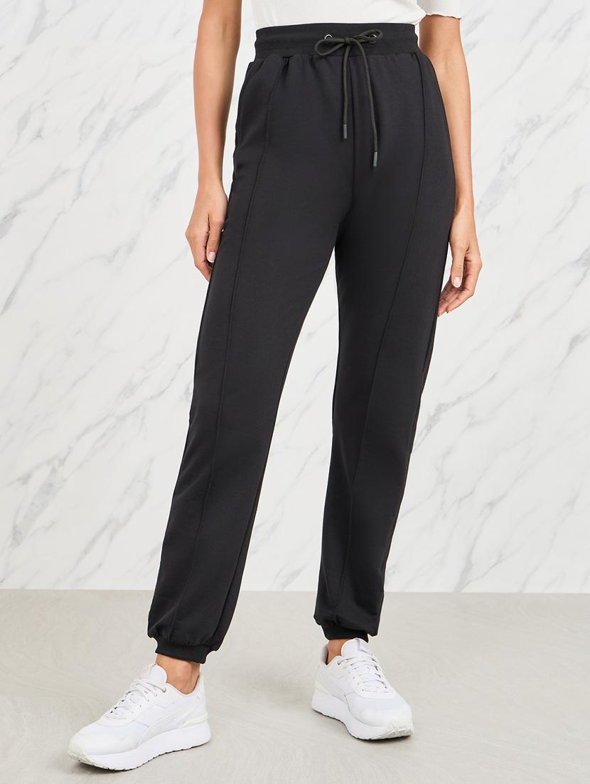 women solid relaxed fit jogger