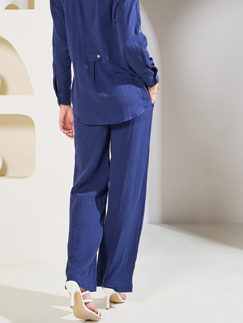 women solid oversized shirt - 21066211 - Standard Image - 4