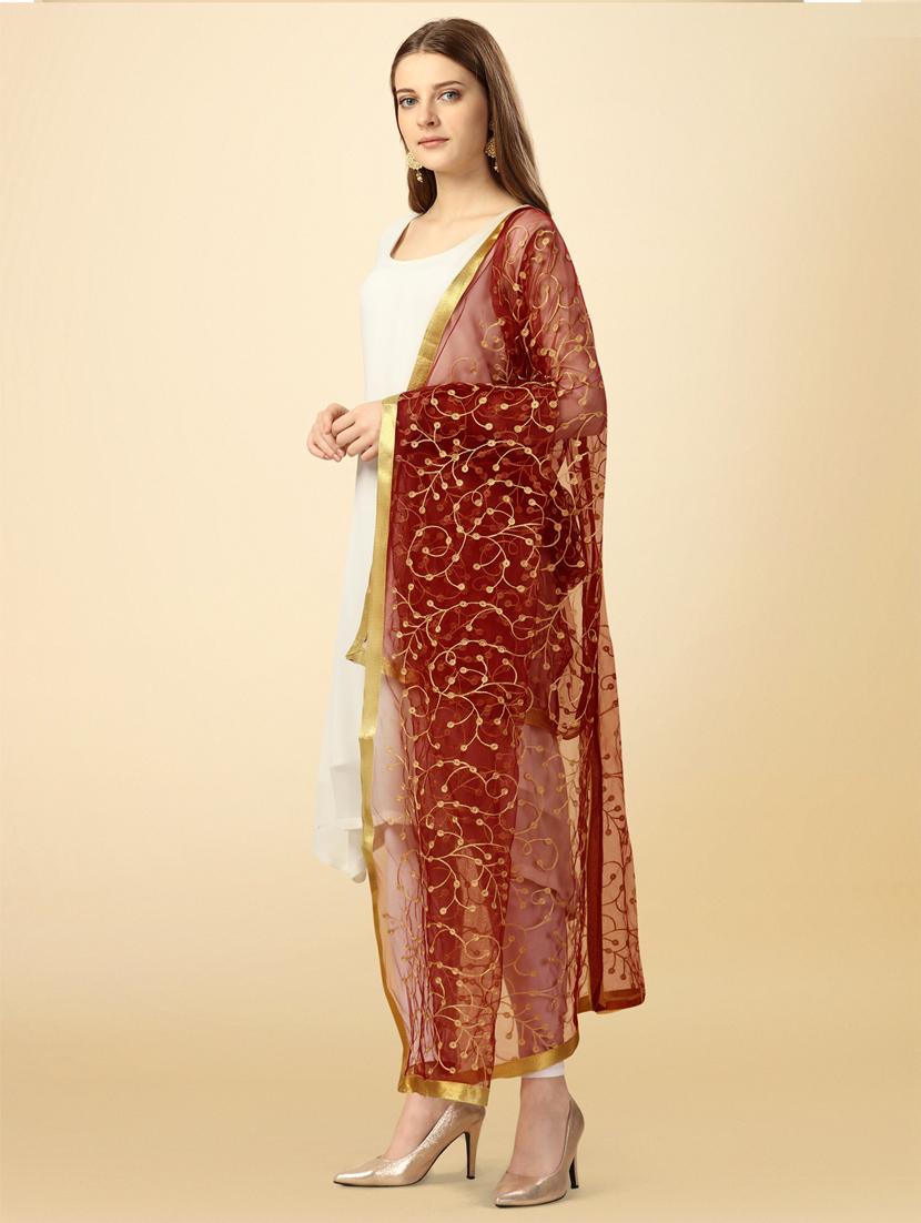 women embroidered dupatta - 21067071 - Standard Image - 1