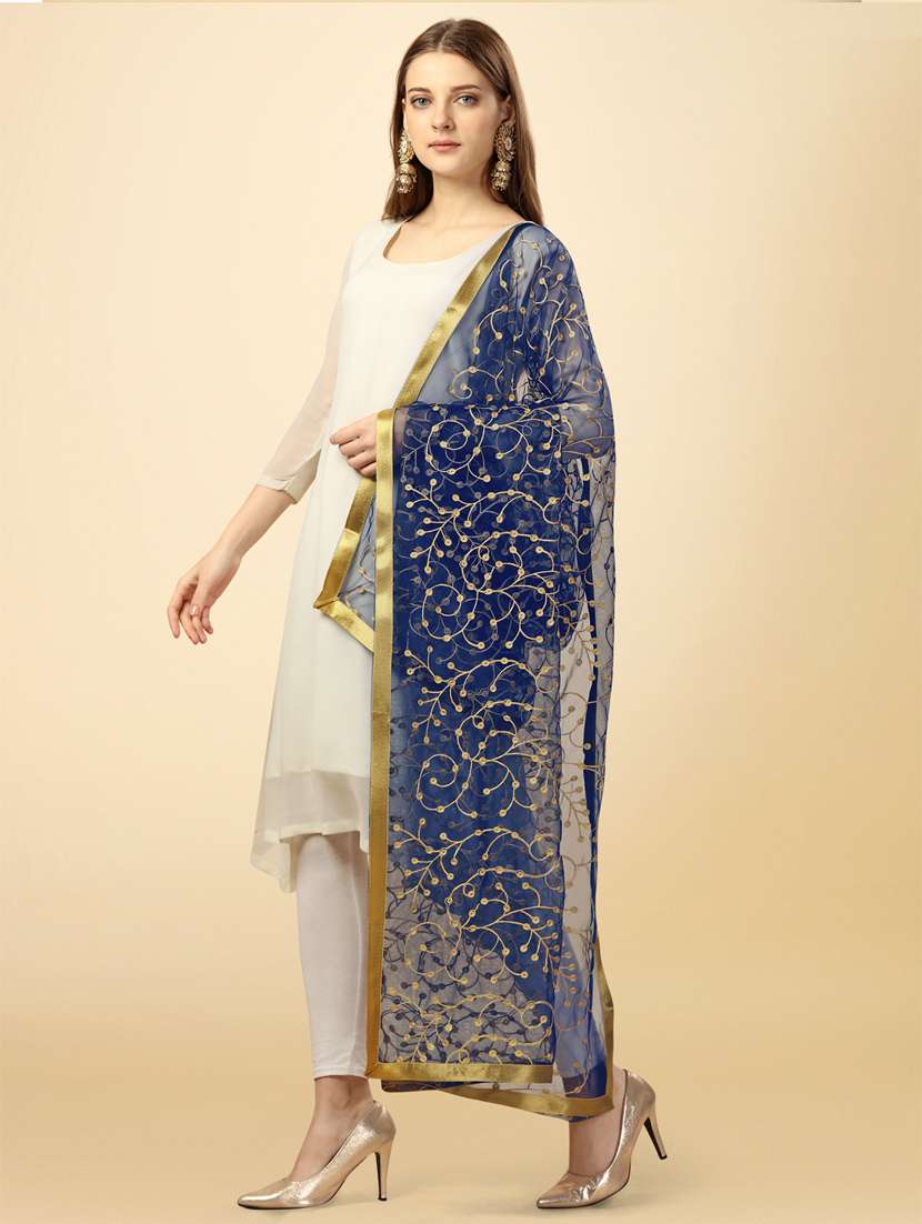 women embroidered  dupatta - 21067083 -  Standard Image - 1