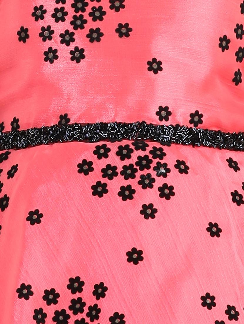 girls square neck embellished frock - 21067267 - Standard Image - 4
