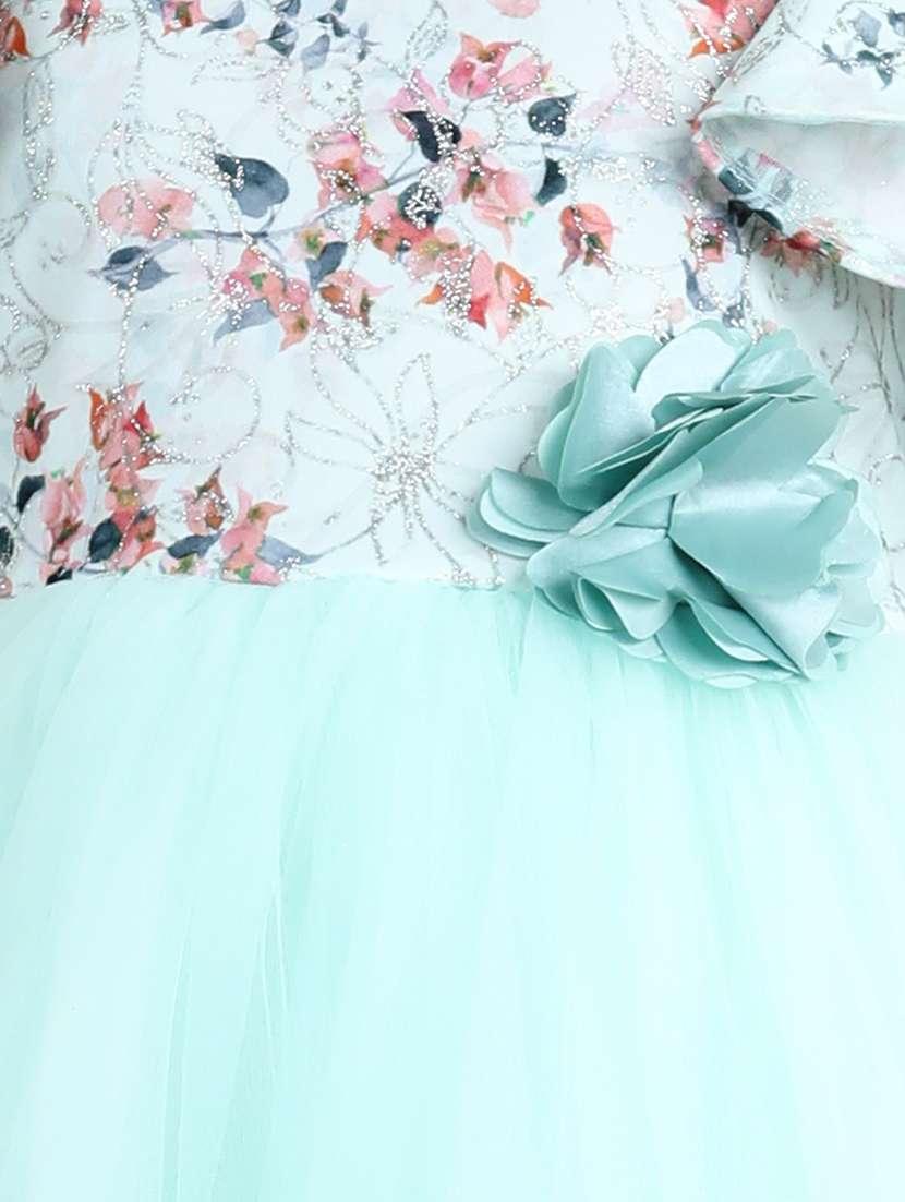 light blue floral printed frock - 21067275 - Standard Image - 4