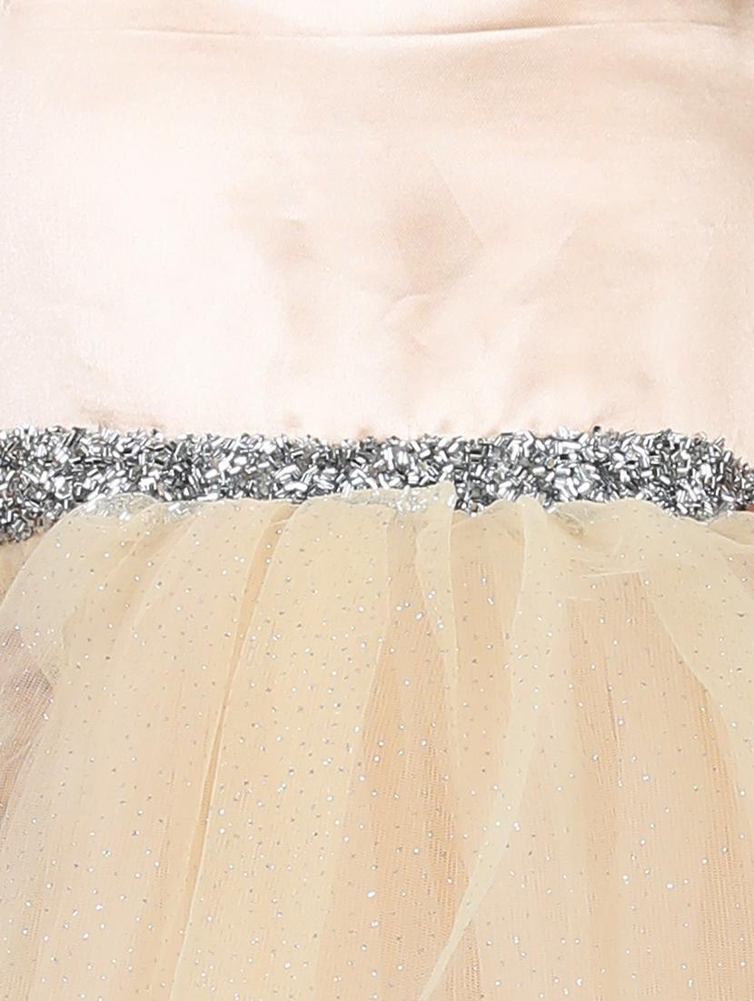 girls sleeveless net flare frock - 21067298 - Standard Image - 4