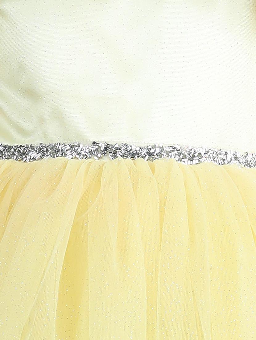 girls embellished net flare frock - 21067341 - Standard Image - 4