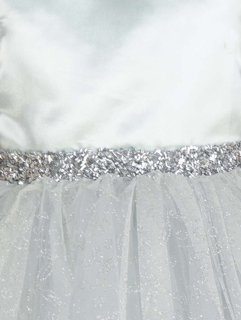 girls round neck net layered frock - 21067368 -  Standard Image - 4