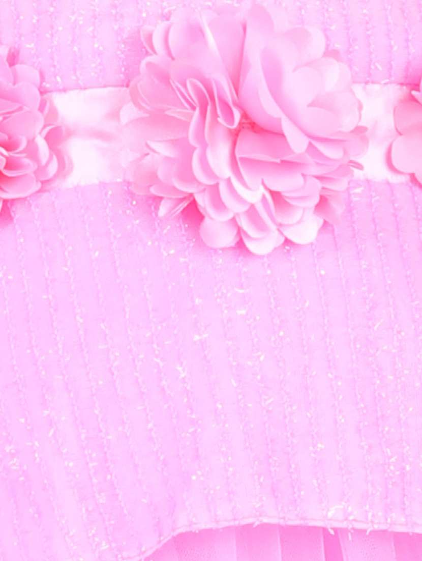 girls round neck net frock - 21067575 -  Standard Image - 4