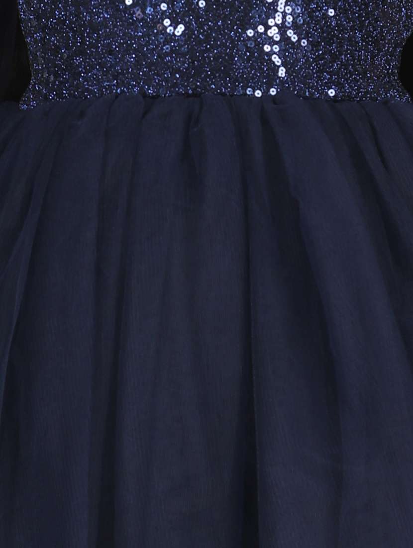 girls round neck net frocks - 21067678 -  Standard Image - 4