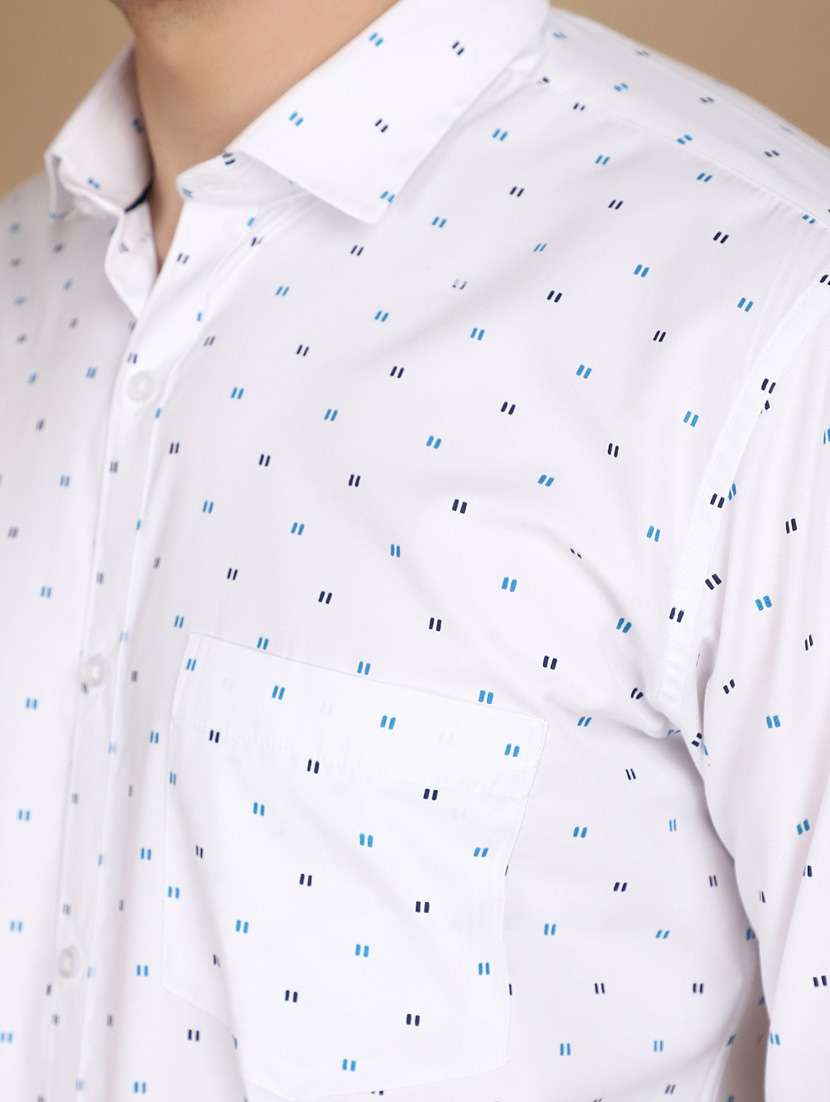 white cotton formal shirt - 21067798 -  Standard Image - 4