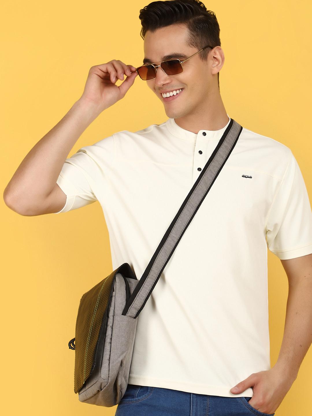 off white fancy fabric tshirt - 21067841 - Standard Image - 4