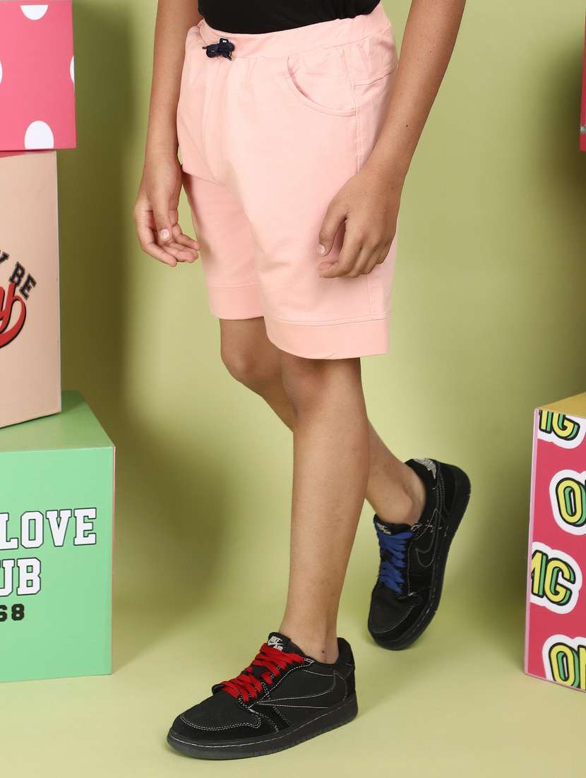 boy mid rise solid shorts - 21067972 -  Standard Image - 1