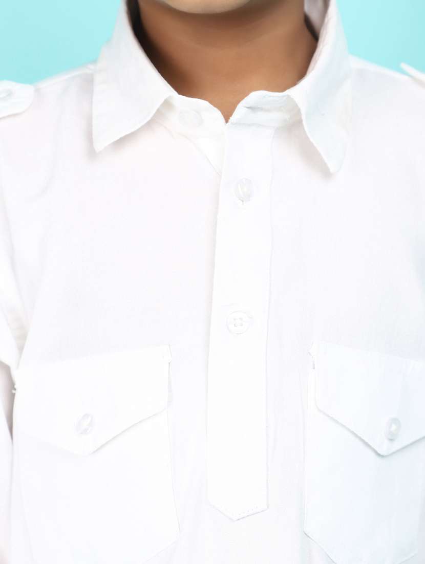 kids solid kurta pyjama set - 21068011 -  Standard Image - 4