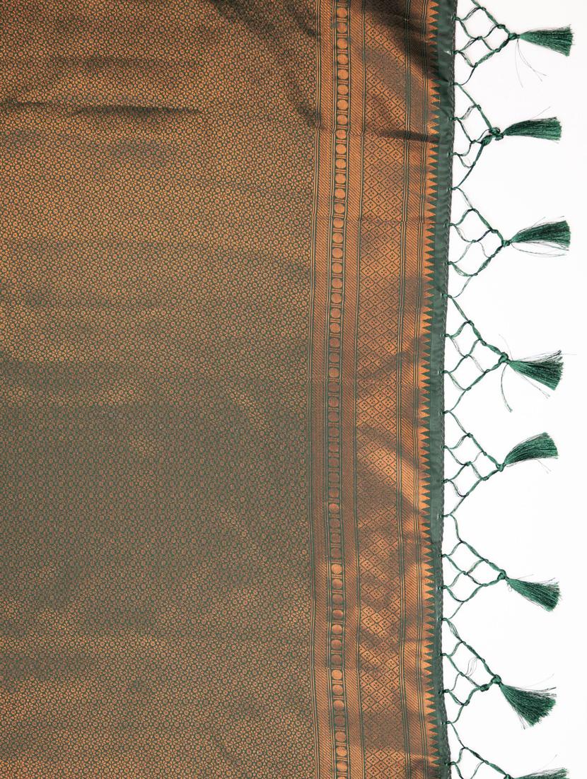 women printed bordered saree with blouse - 21068389 - Standard Image - 4