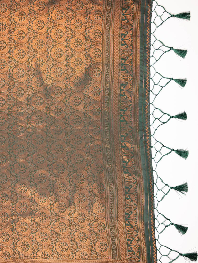 women floal printed bordered saree with blouse - 21068393 - Standard Image - 4