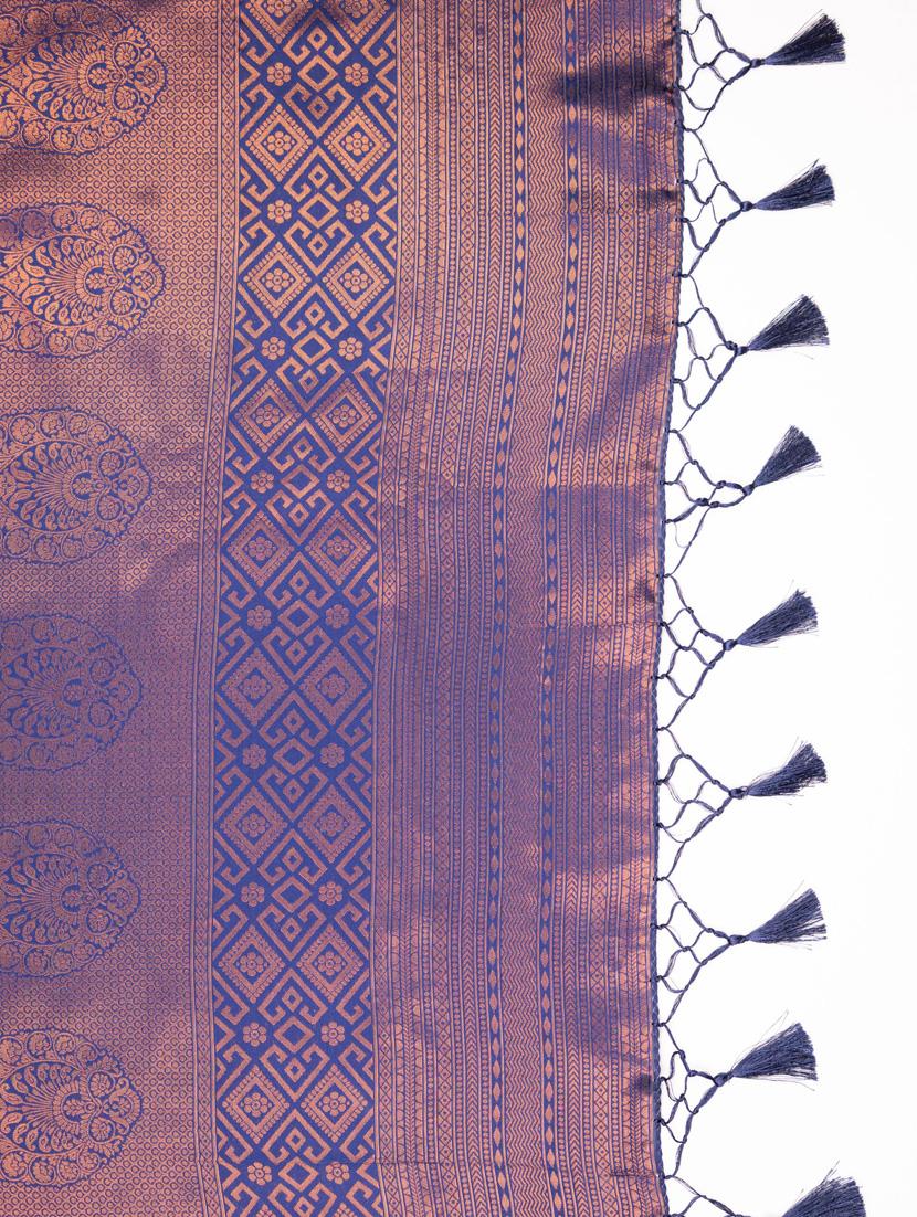 women self design bordered saree with blouse - 21068399 - Standard Image - 4