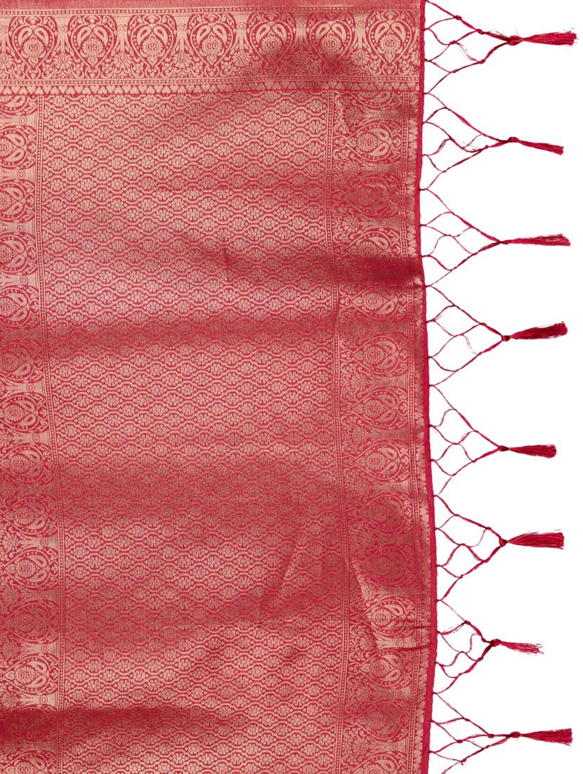 women self design kanjivaram saree with blouse - 21068419 - Standard Image - 4