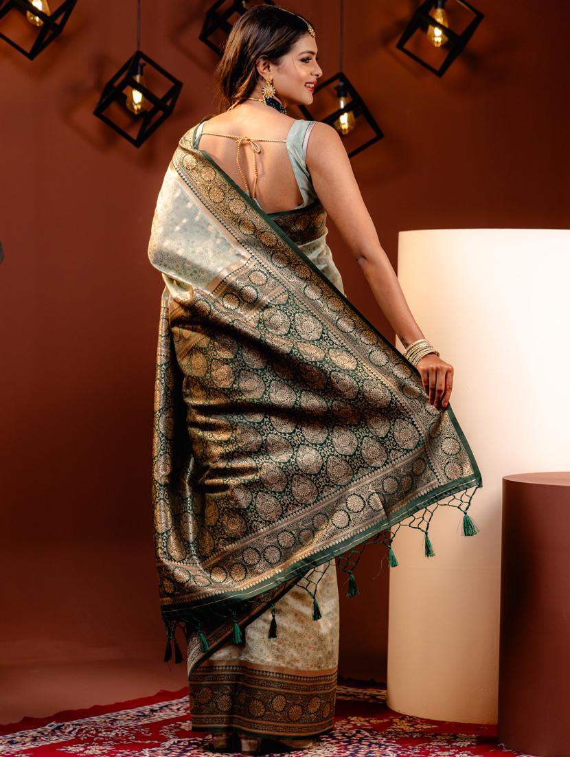 women self design kanjivaram saree with blouse - 21068423 -  Standard Image - 1