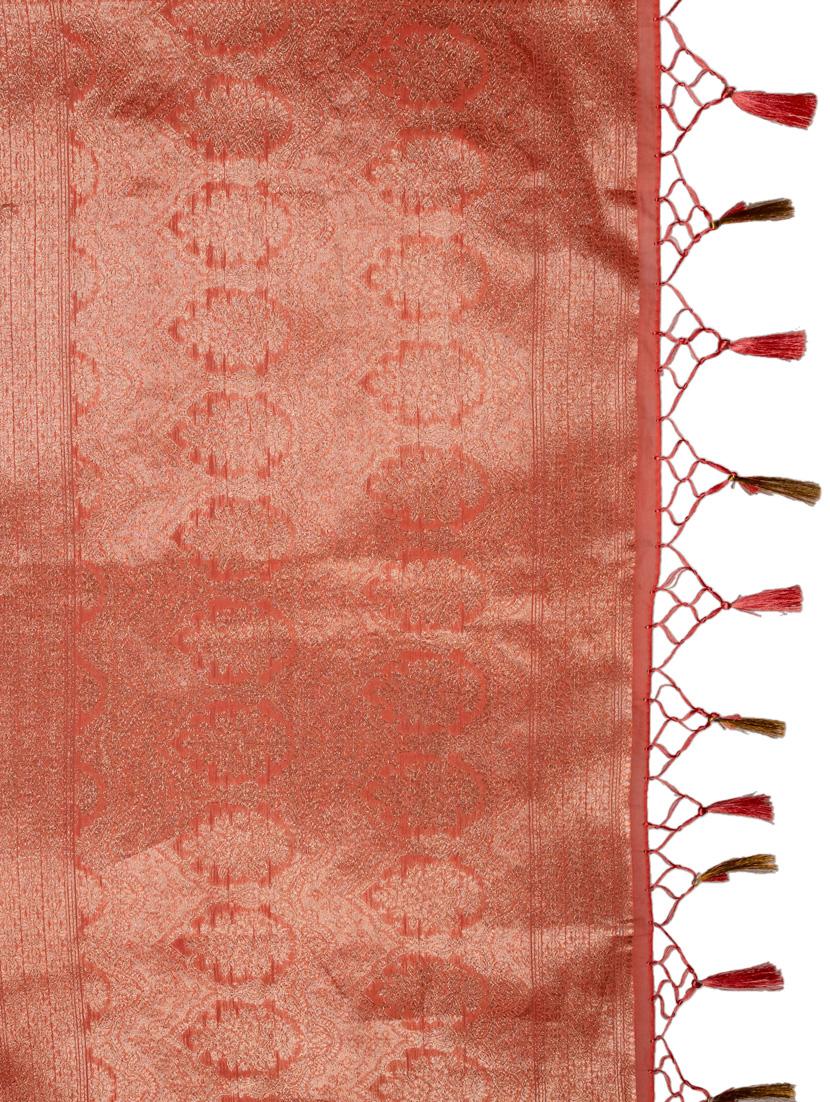 women self design banarasi saree with blouse - 21068457 - Standard Image - 4