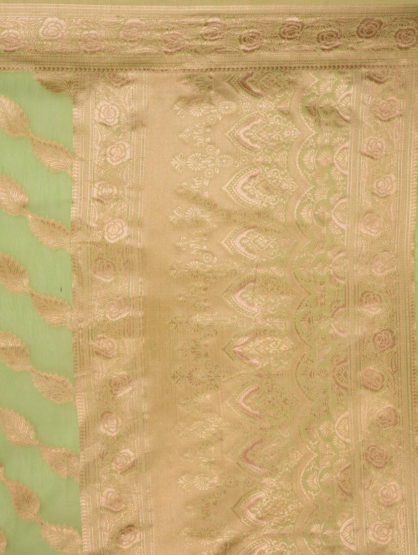 women self design banarasi saree with blouse - 21068458 - Standard Image - 4