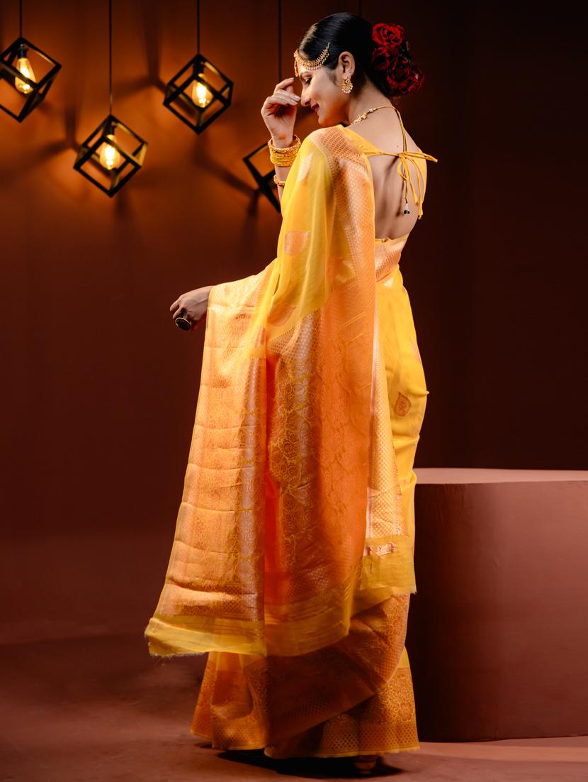 women self design banarasi saree with blouse - 21068459 - Standard Image - 1