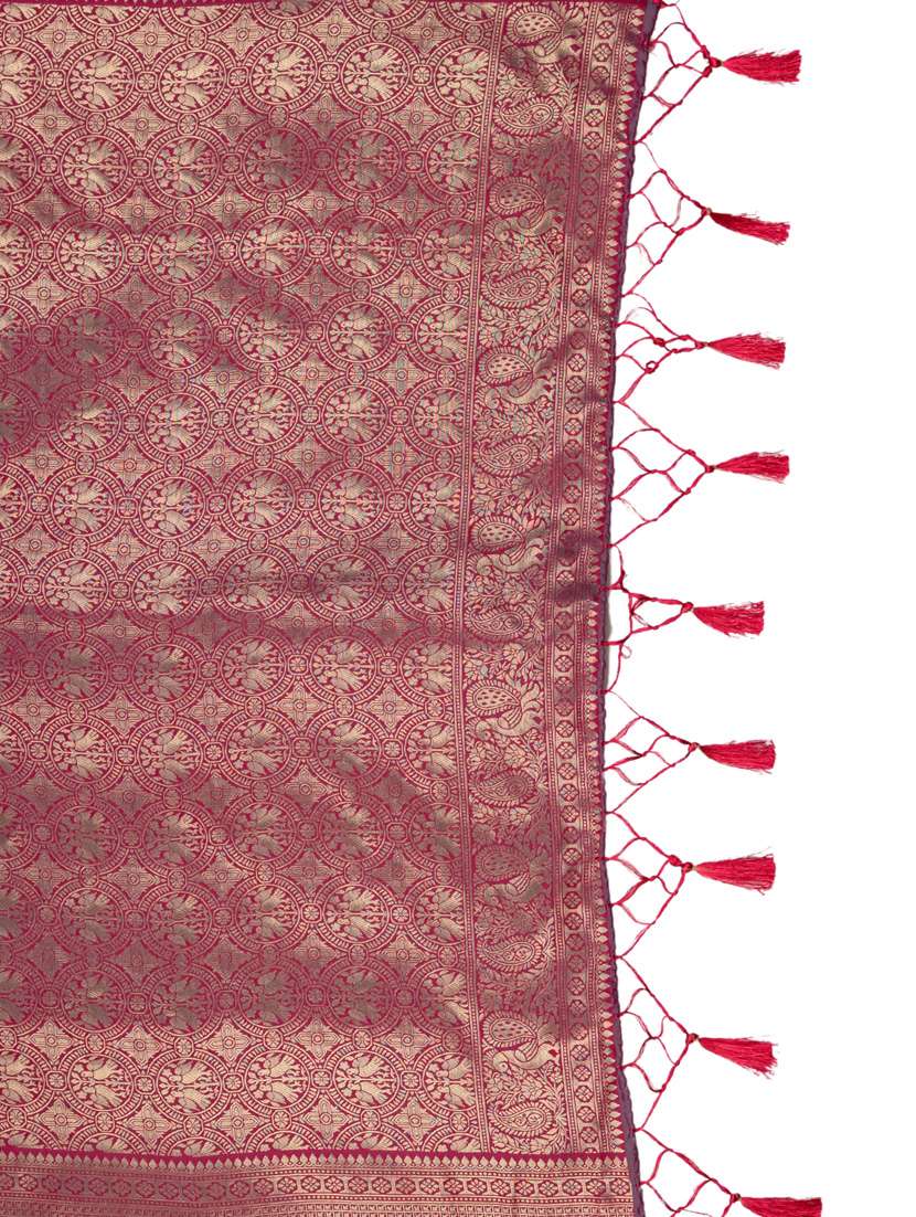 women self design kanjivaram saree with blouse - 21068461 -  Standard Image - 4