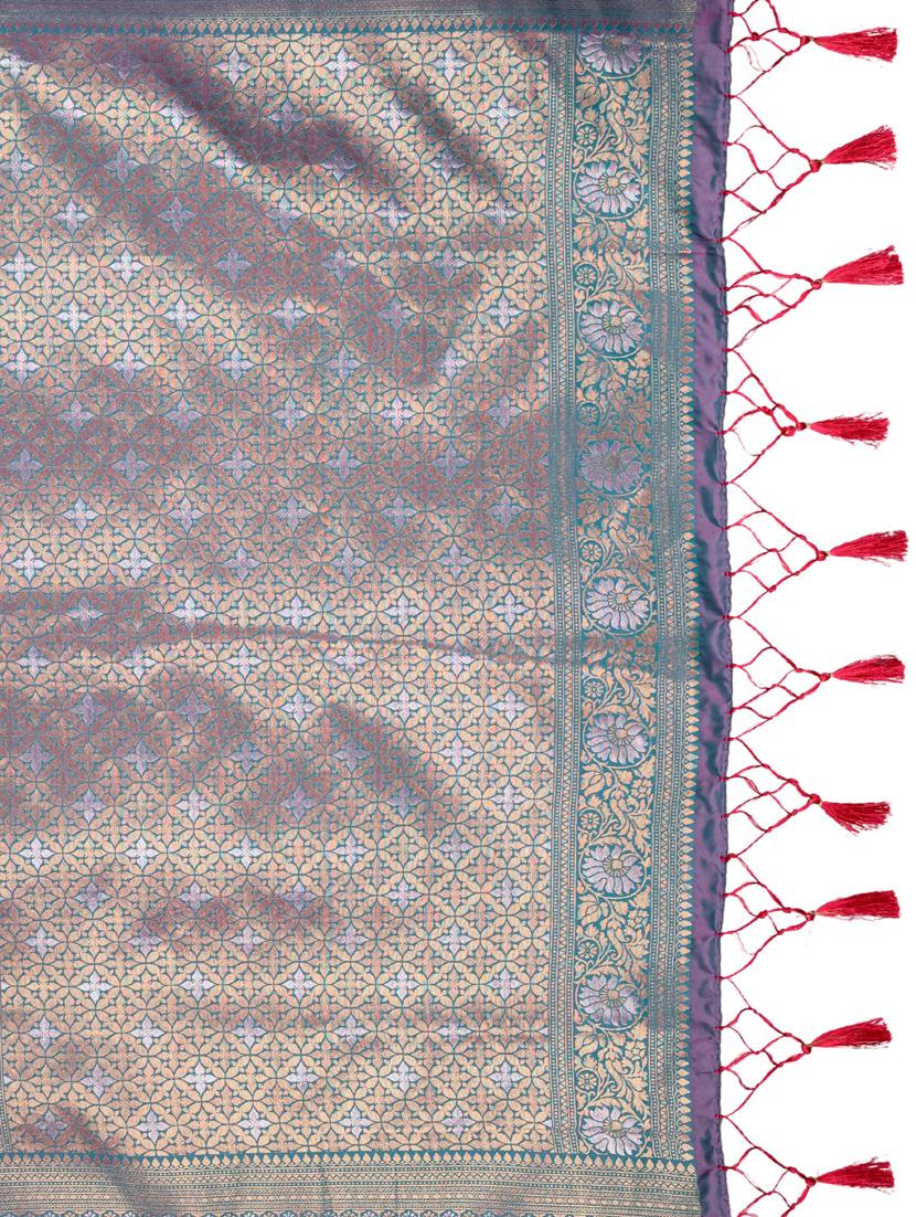women self design kanjivaram saree with blouse - 21068462 - Standard Image - 4
