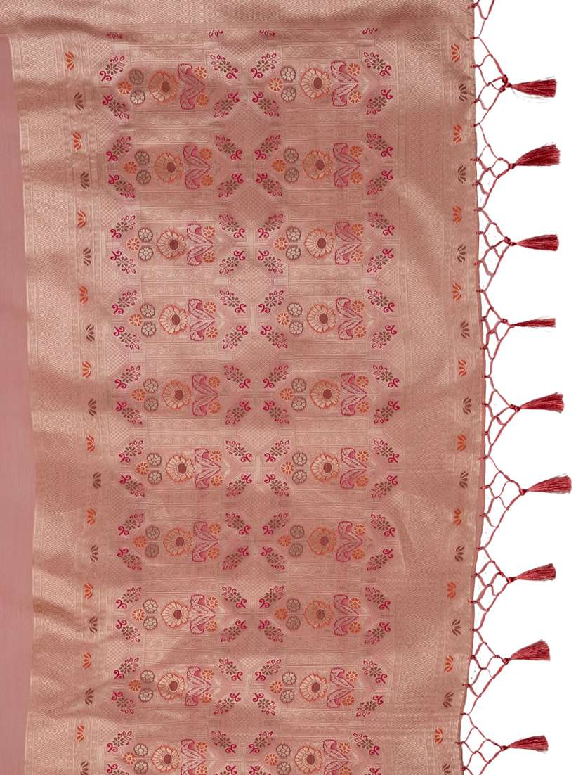 women self design banarasi saree with blouse - 21068466 - Standard Image - 4