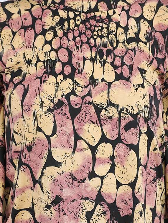 women black printed kaftan top - 21069182 -  Standard Image - 4