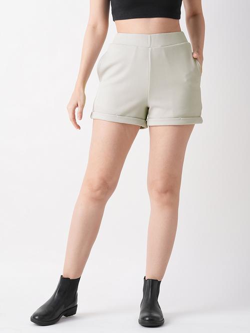 grey printed detailed regular shorts - 21069639 -  Standard Image - 0