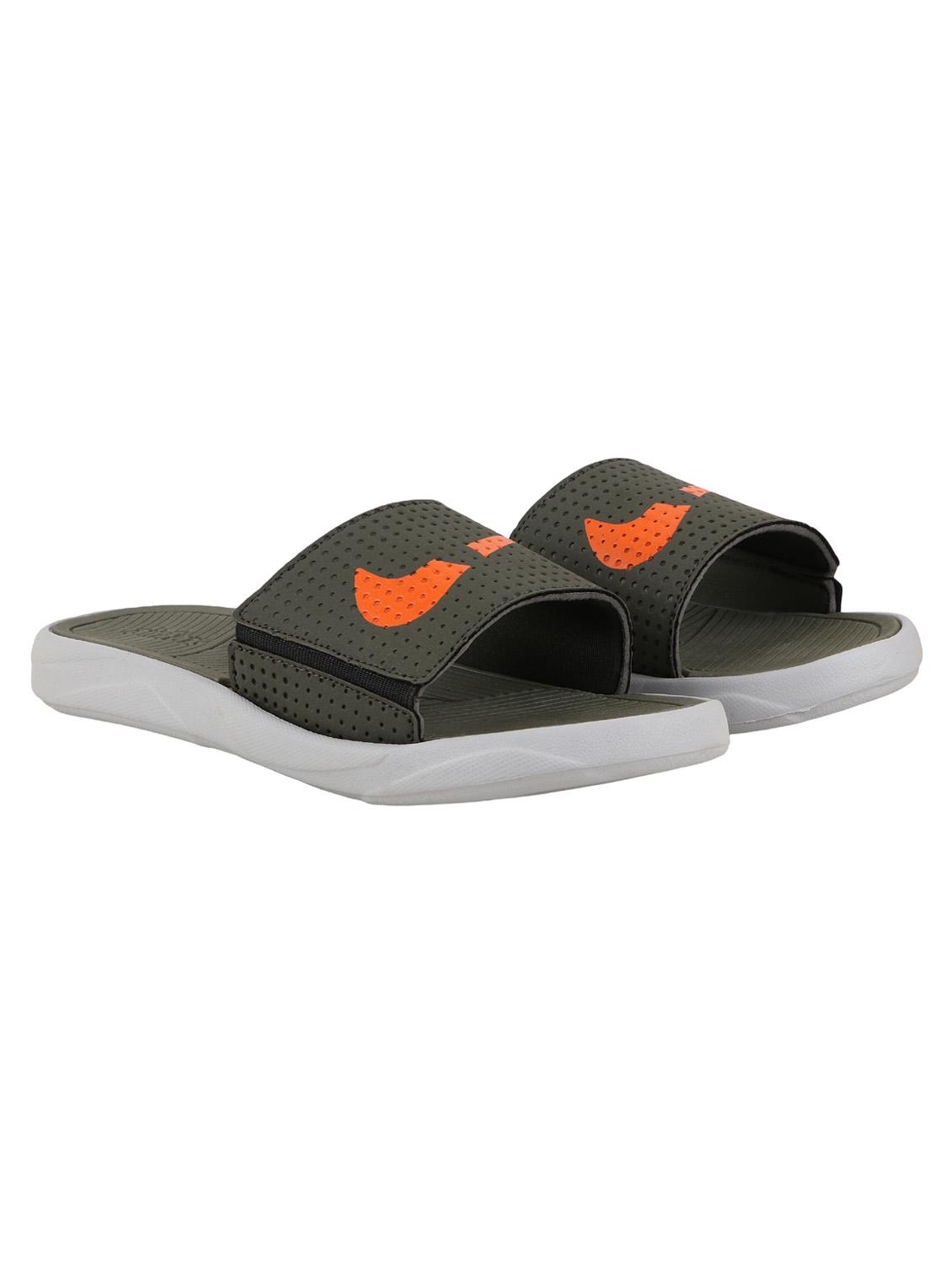 green pu slip on flip flops - 21069697 -  Standard Image - 1